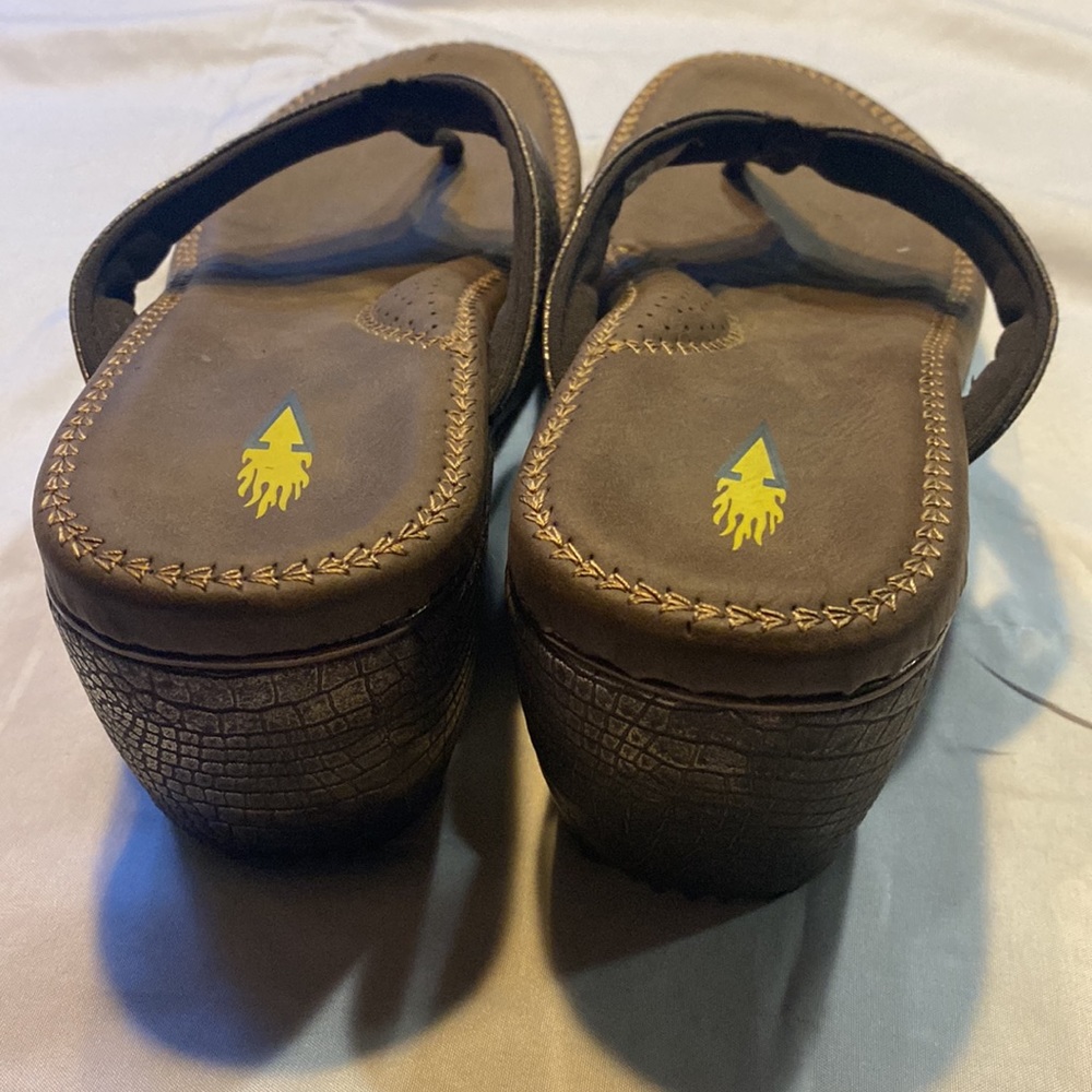 Volatile reptile type pattern wedge sandals - Picture 5 of 8